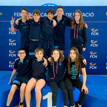 L'EQUIP ALEVÍ DE NATACIÓ PARTICIPA AL CAMPIONAT DE CATALUNYA D'HIVERN